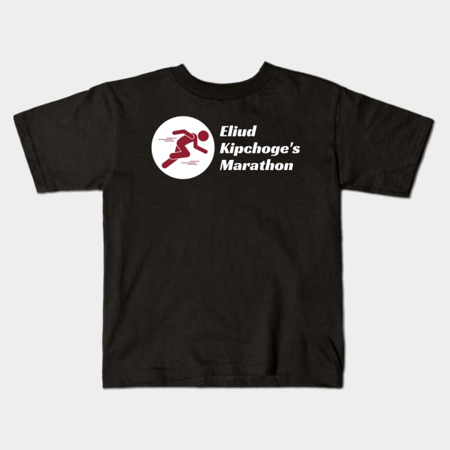 Eliud Kipchoge_s Marathon Kids T-Shirt by BreanRothrock